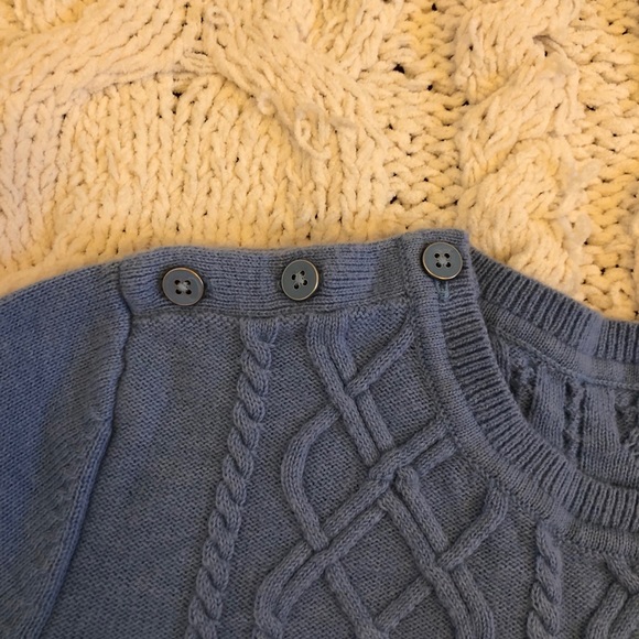 Talbots // Blue Cable Knit Sweater - Picture 5 of 9